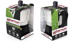 Caffettiera Aeternum Black Pearl Moka per Espresso 3tazze Alluminio/Nero [0005096]