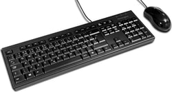 Tastiera Kensington KM100 EQ con mouse/cablato/Azerty/1000dpi/Nero [K75452IT]