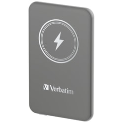 Batteria portatile Verbatim Wireless Charge 'n' Go 5.000mAh (grigio, Qi, PD 3.0, Quick Charge 3.0) [32244]
