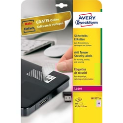 Etichette Avery laser antimanomissione L6113-20 fogli (48 etichette/foglio 45,7x21,2MM) AVERY [L6113-20]