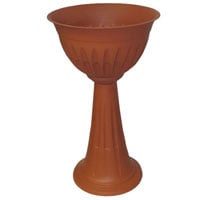 Bama Vaso a Ciotola, Alba, in Resina, Bianco 43 cm
