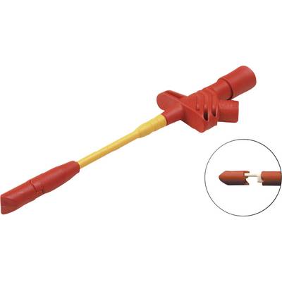 Morsetto A Coccodrillo Isolato 4 Mm CAT III 1000 V – Rosso, SKS Hirschmann KLEPS 2600, Per Cavi Di Misura