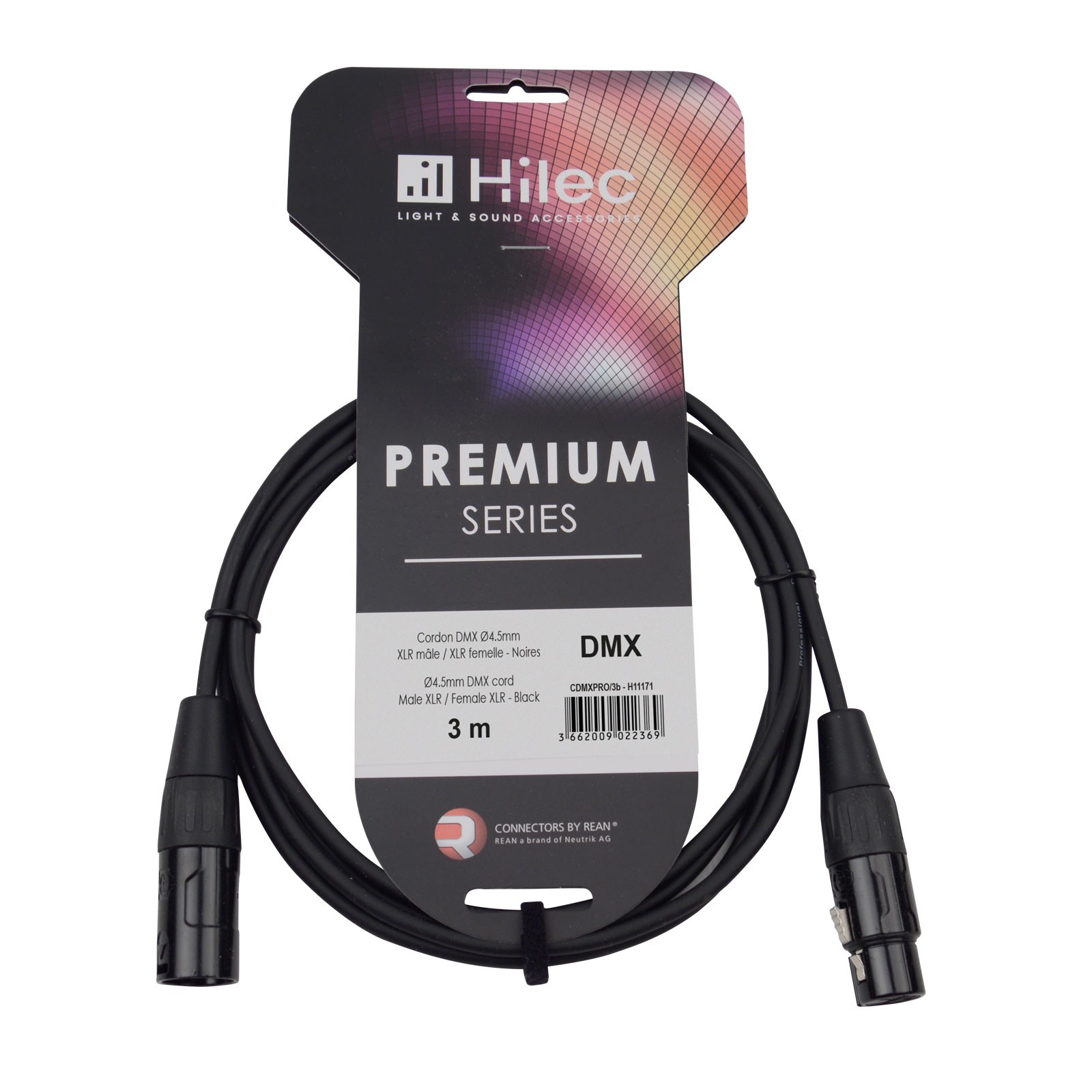 Cavo XLR M/F DMX 1,5 Metri Canon Alta Qualità Microfono Nero - Foto 12