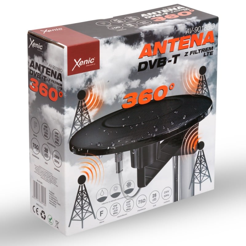 Antenna Esterna Arkas DVB-T Xenic AV-9018BO 5G [AV9018BO 5 G]