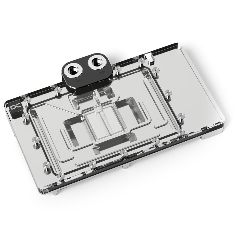 Alphacool Piastra Distro Core 240 Sinistra Per Pompe D5/VPP - Acrilico, 164ml, Illuminazione ARGB Digitale - 3