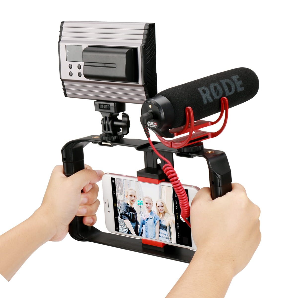 Supporto Stabilizzatore Smartphone U7219 - Gabbia Per Video Con Attacchi Universali, Ideale Per Vlogger - Foto 6